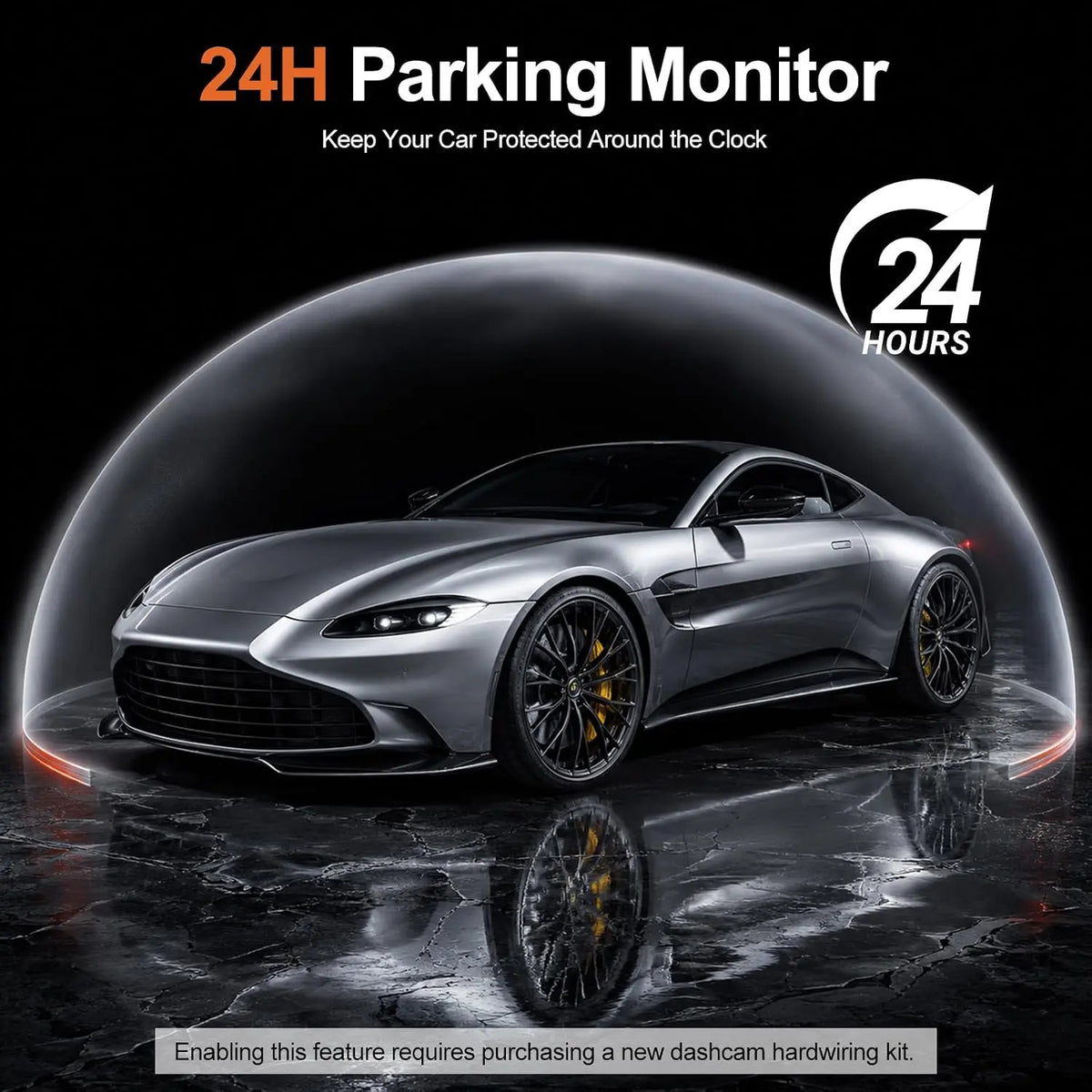 IDOLZEAL 4-Channel 360° View Dash Cam, Car Camera with Front Rear Left Right Recording, WiFi APP Control, G-Sensor, 24H Parking Mode, IR Night Vision, WDR, Wide Angle, Free 32G TF Card Included cam front